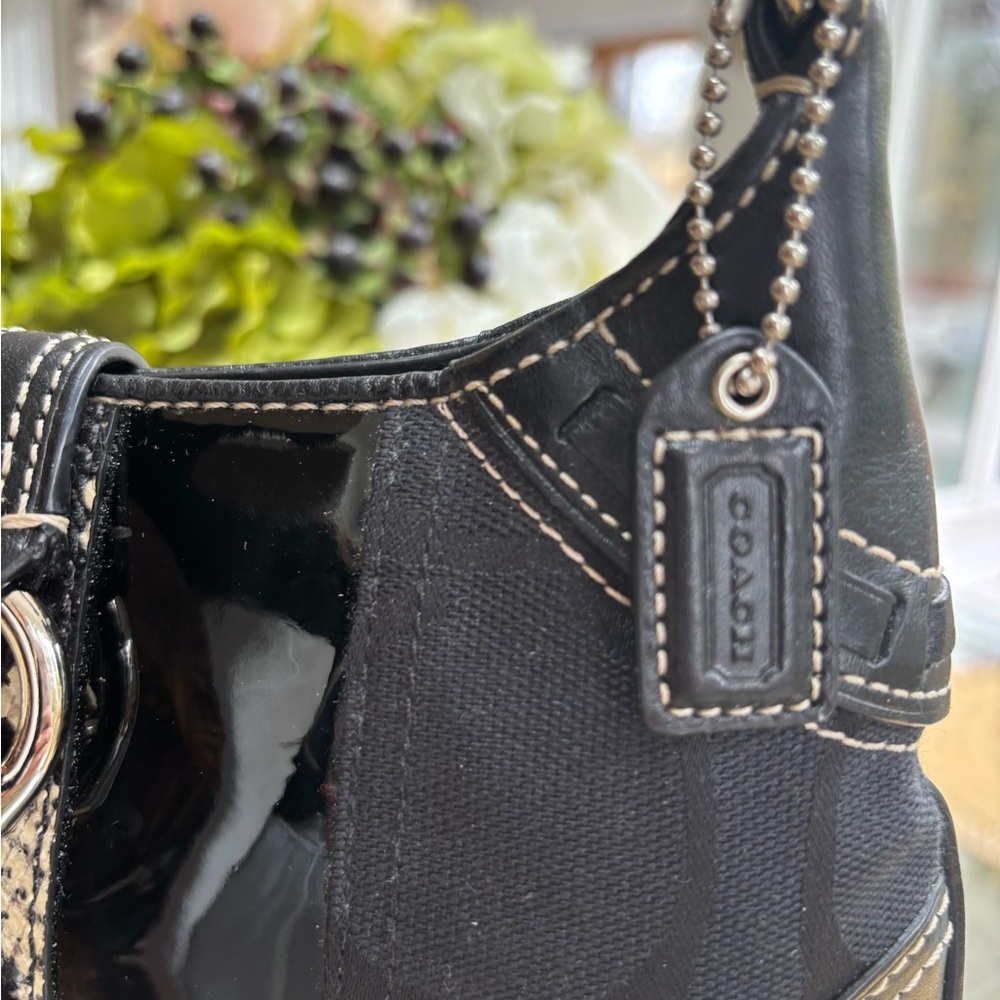 Vintage Coach Hampton Python minibag - image 3